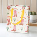 23cm Cowboy Boot Print Gift Bag