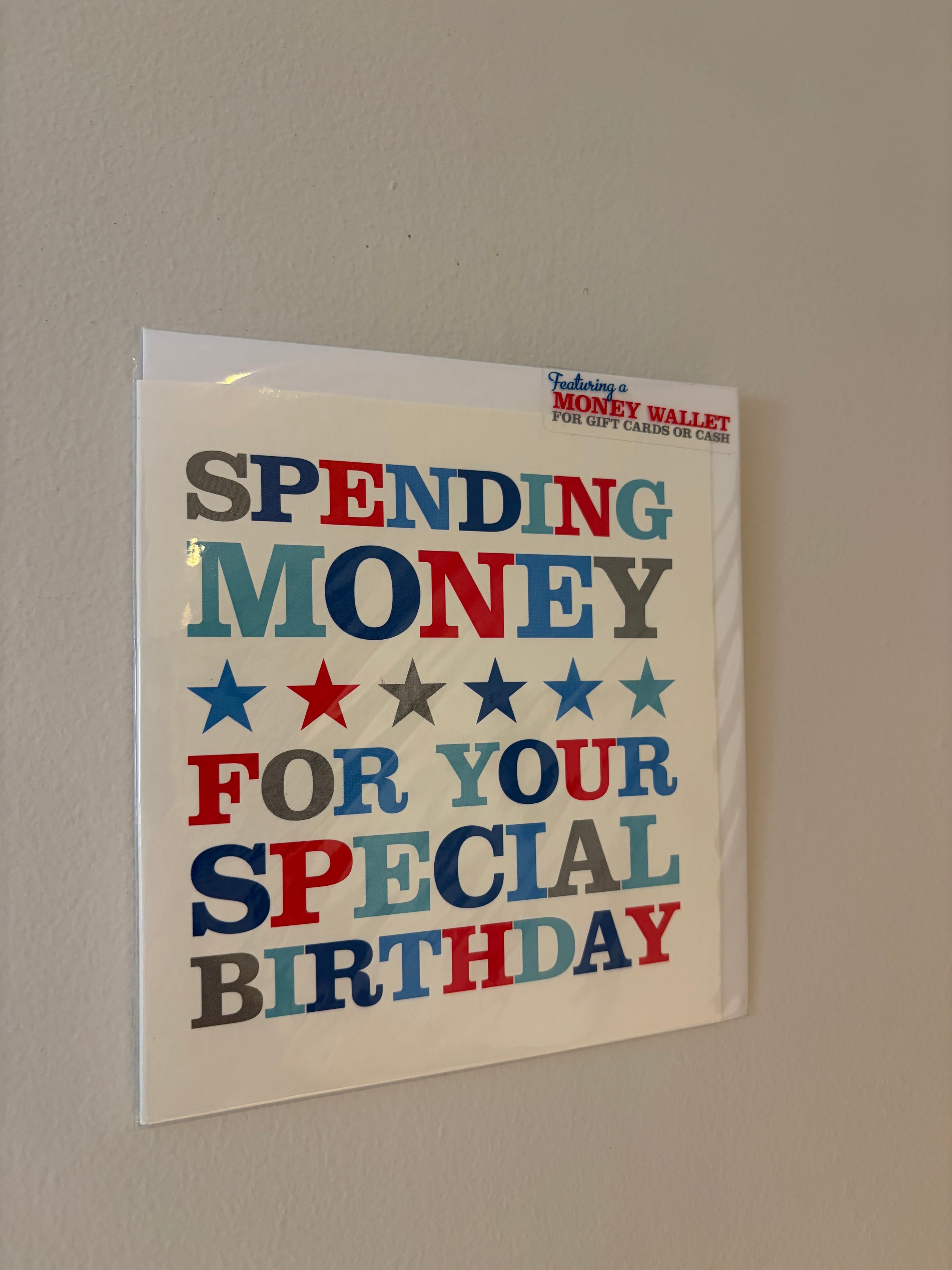 Spending Money for your Special Day Card (Including a Money Wallet)