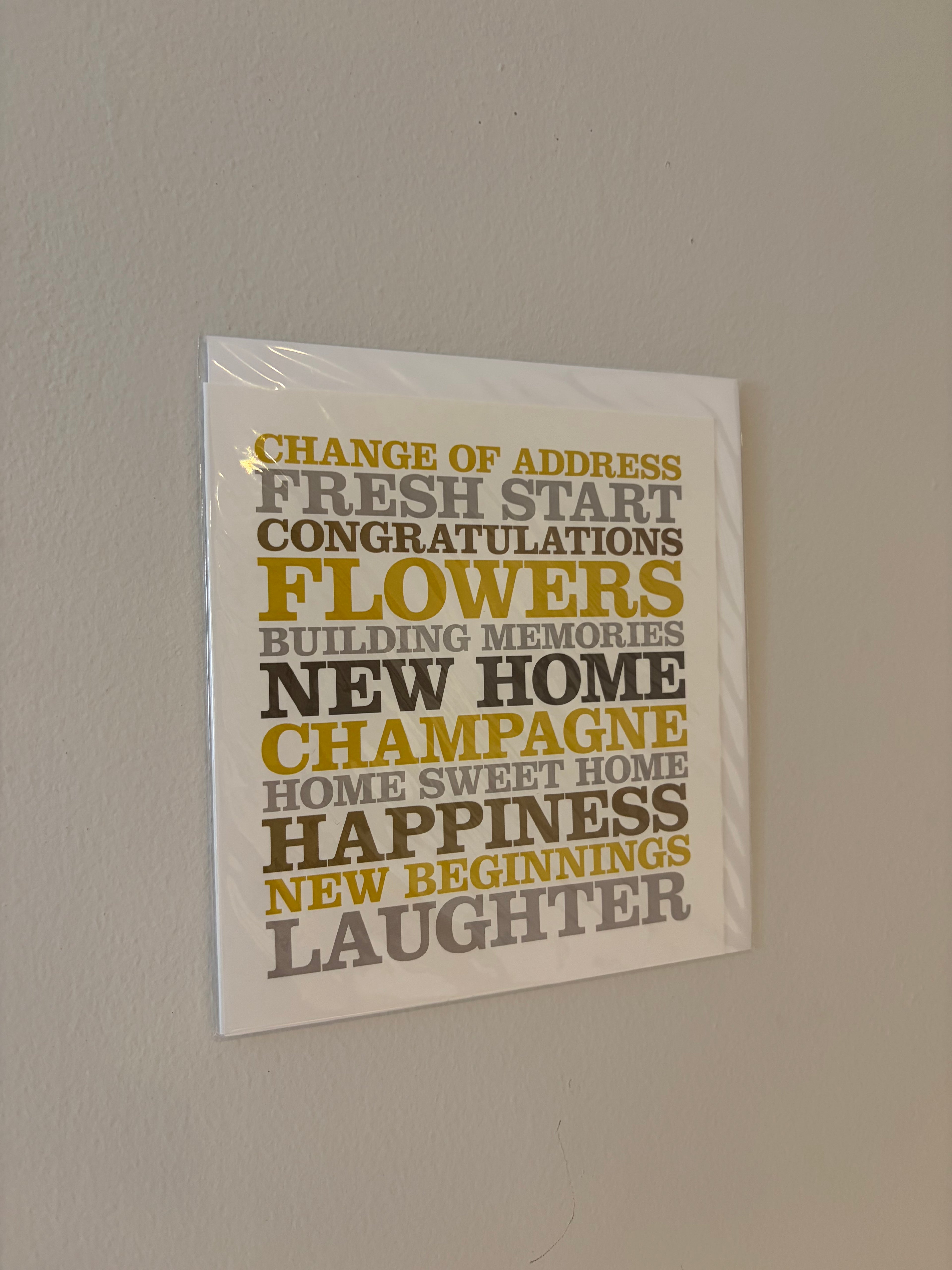 New Home Celebrations Card