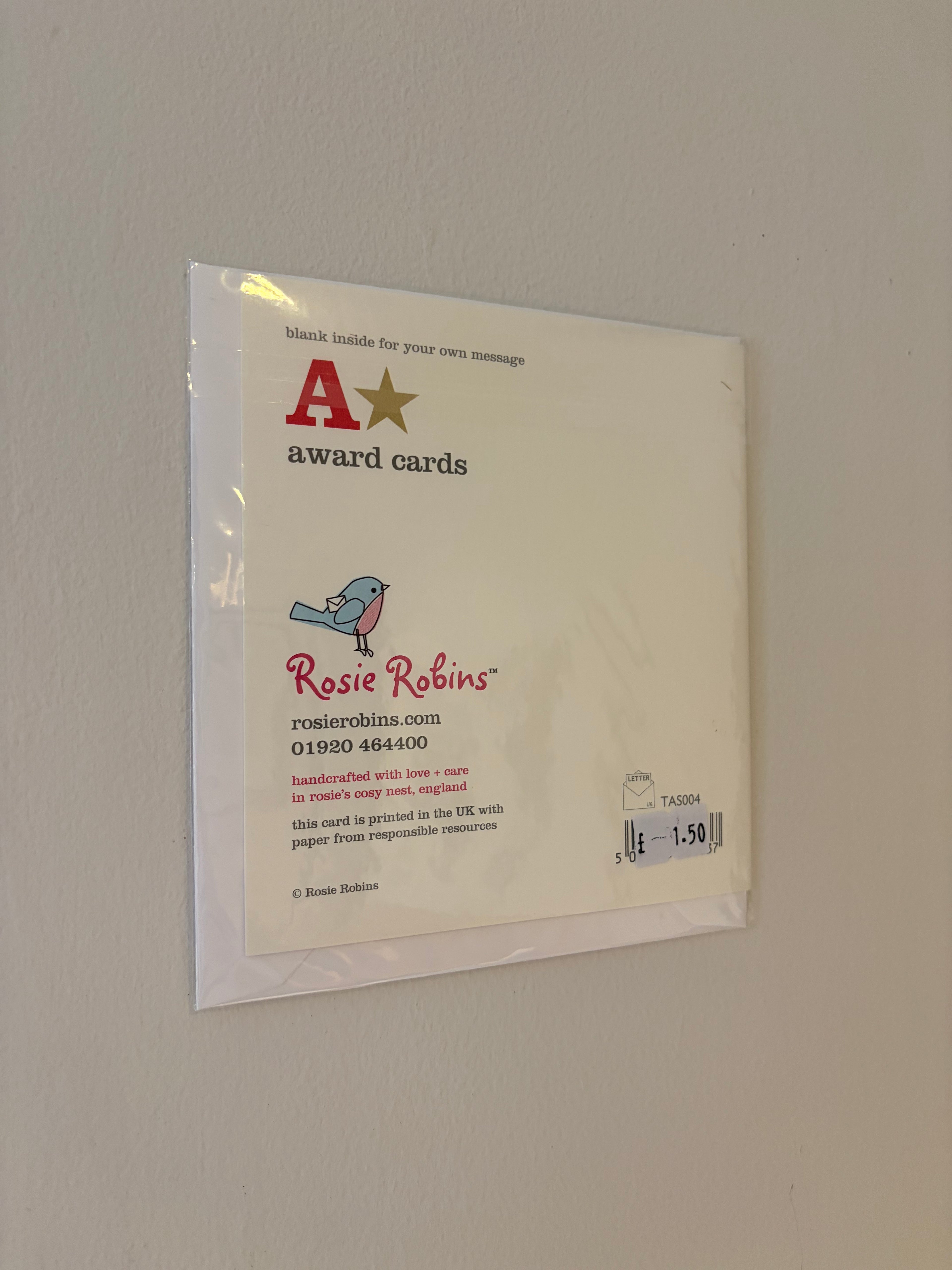 A* Awarded to a Special Friend Card