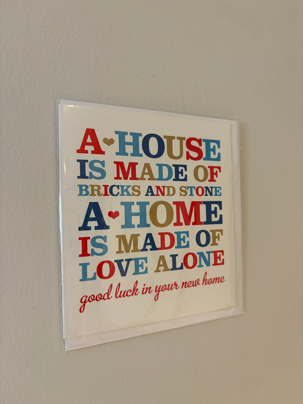 Good Luck in Your New Home Card