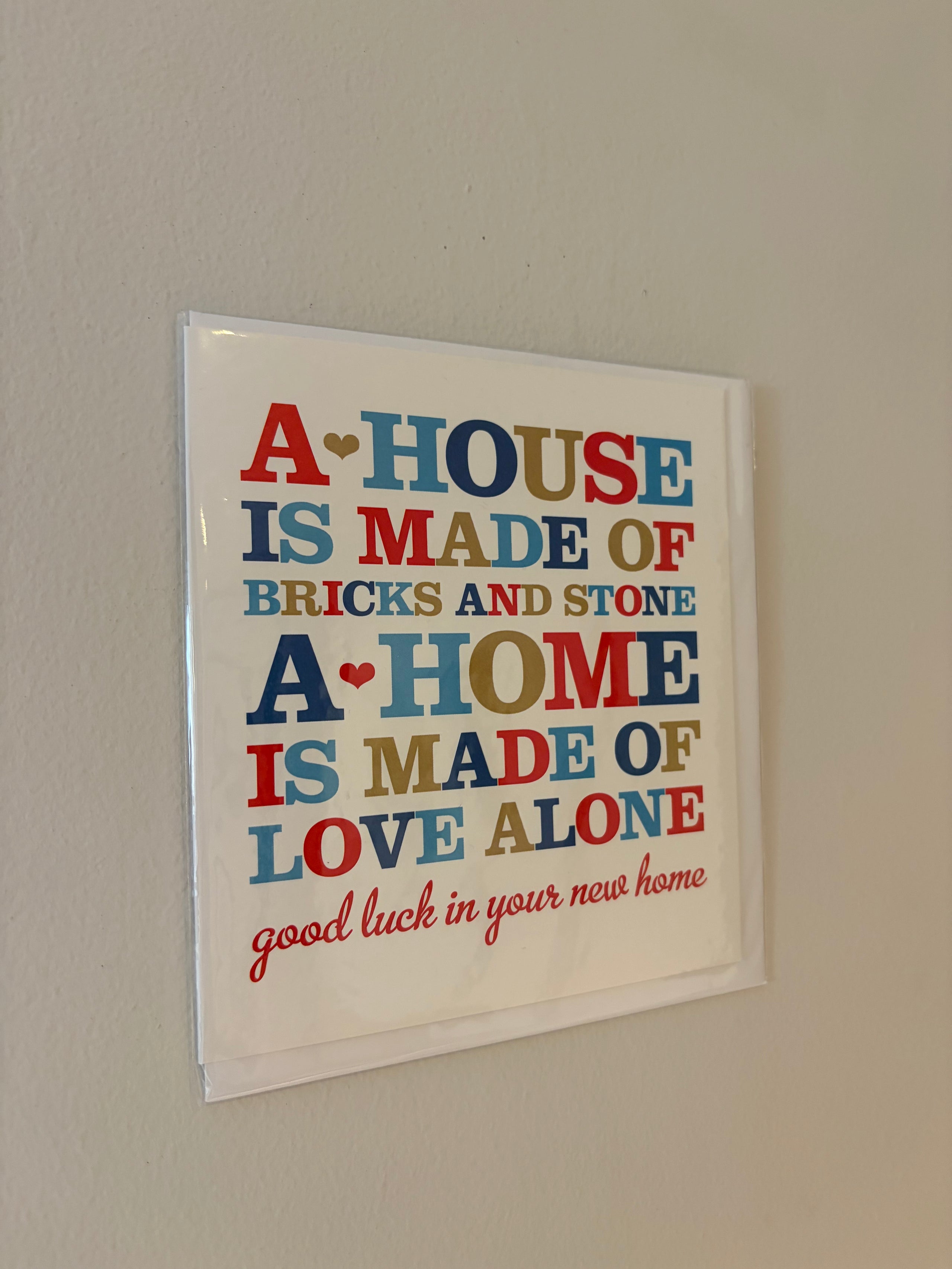 Good Luck in Your New Home Card