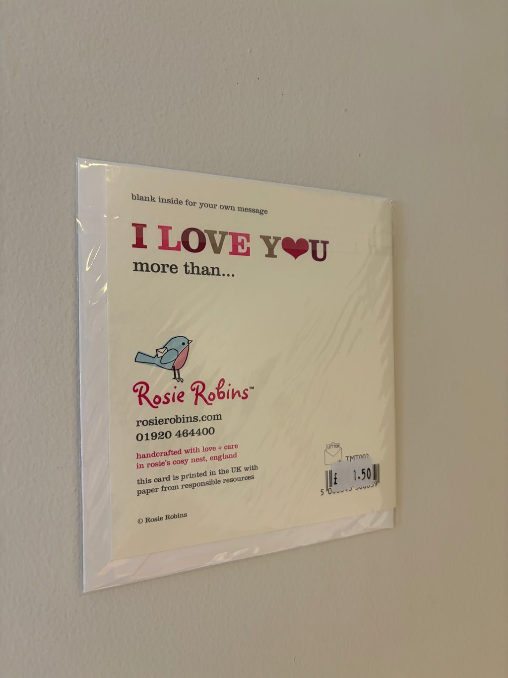 I Love Your More Than Beer Card