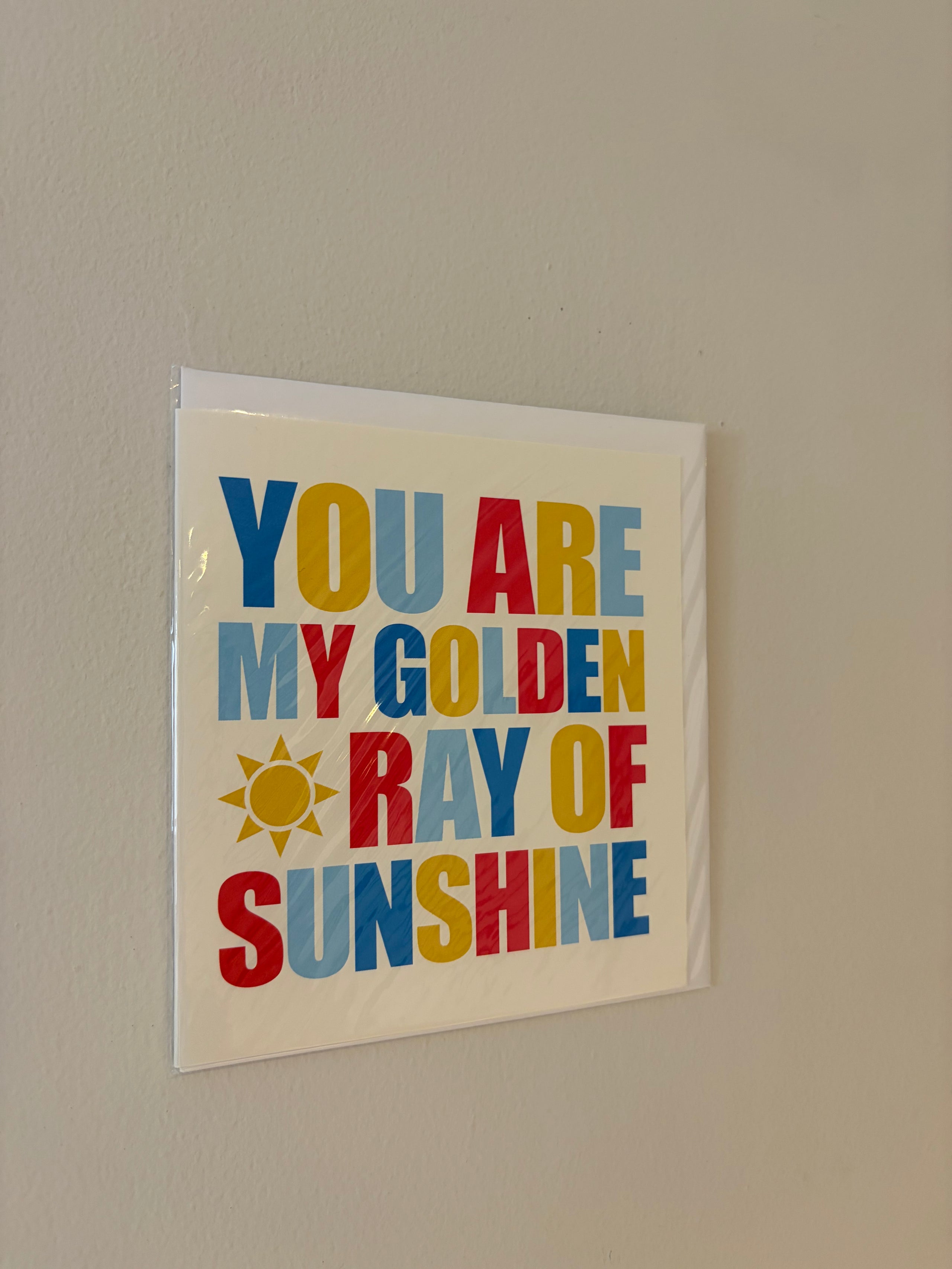 You Are My Golden Rat of Sunshine Card