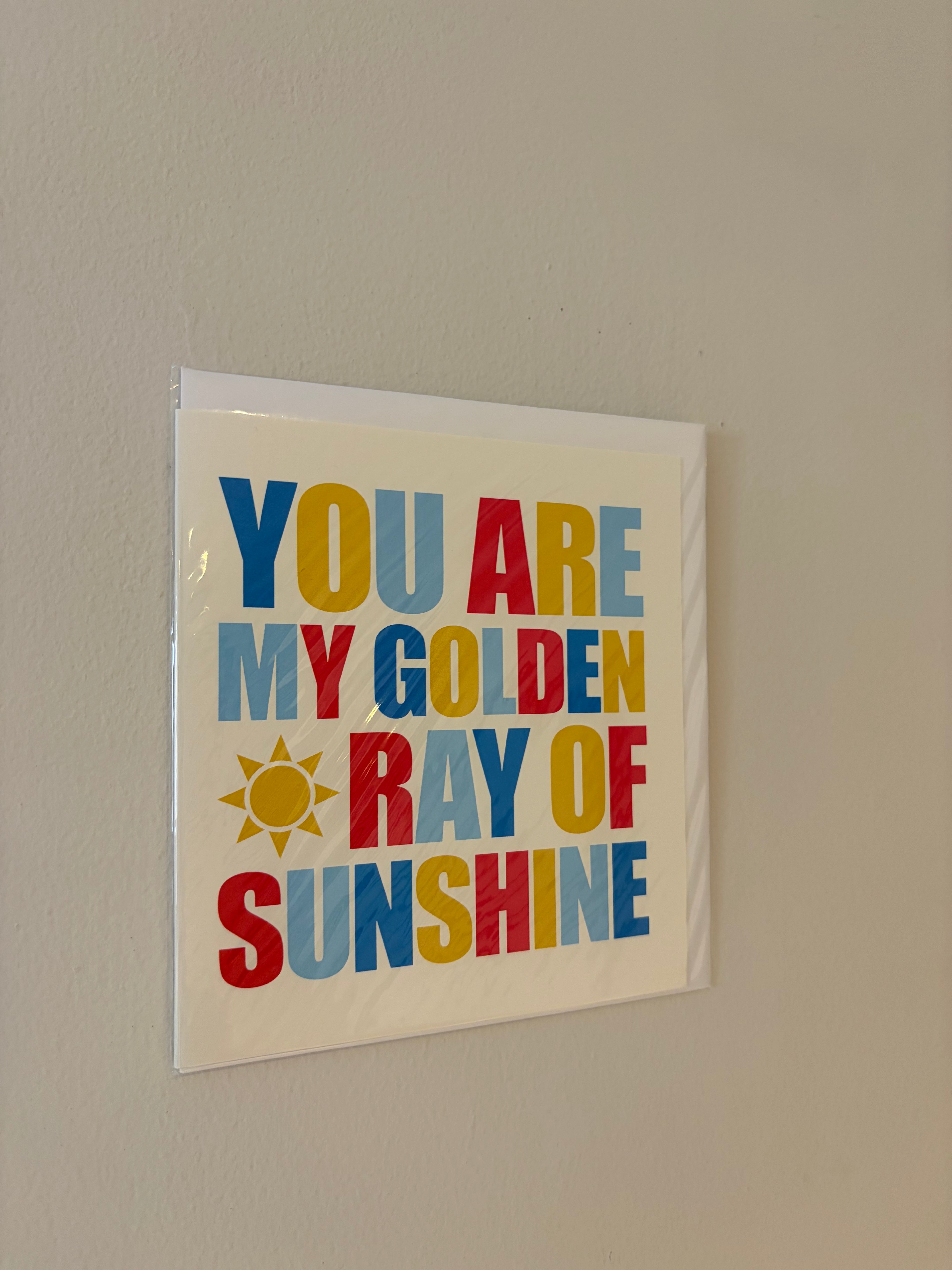 You Are My Golden Rat of Sunshine Card