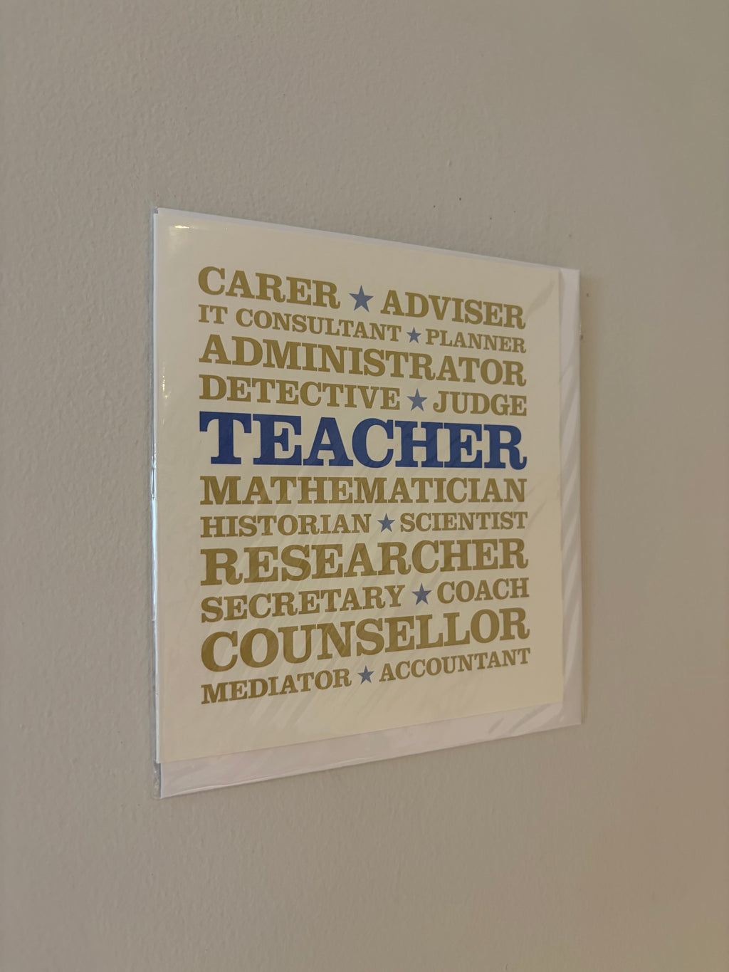 Teacher Superstar Card