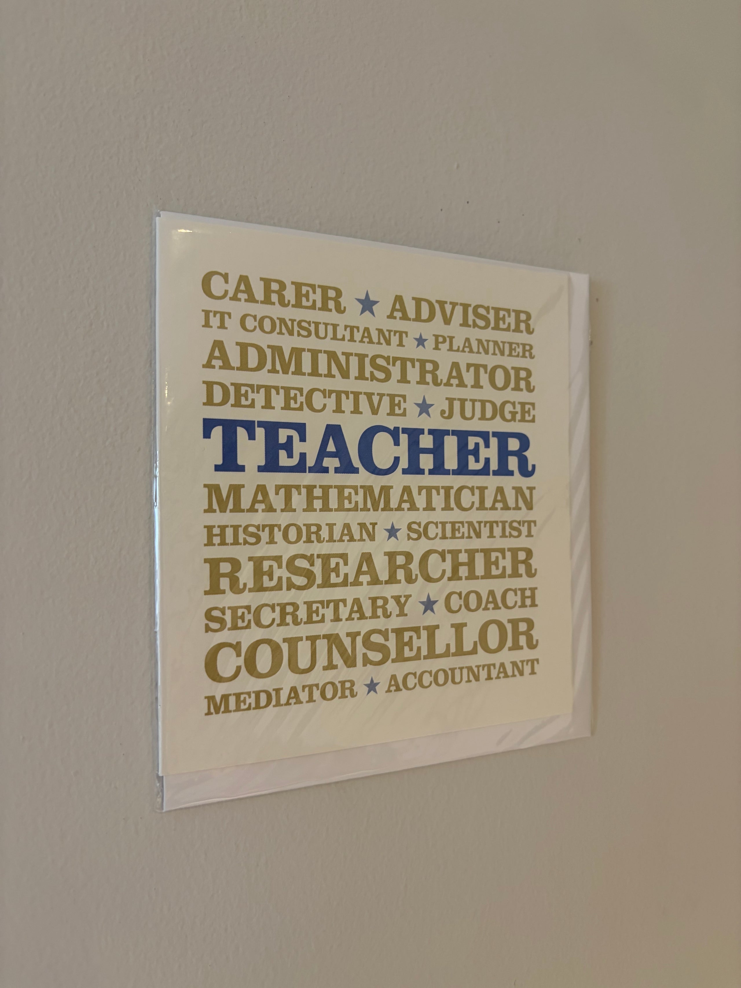 Teacher Superstar Card