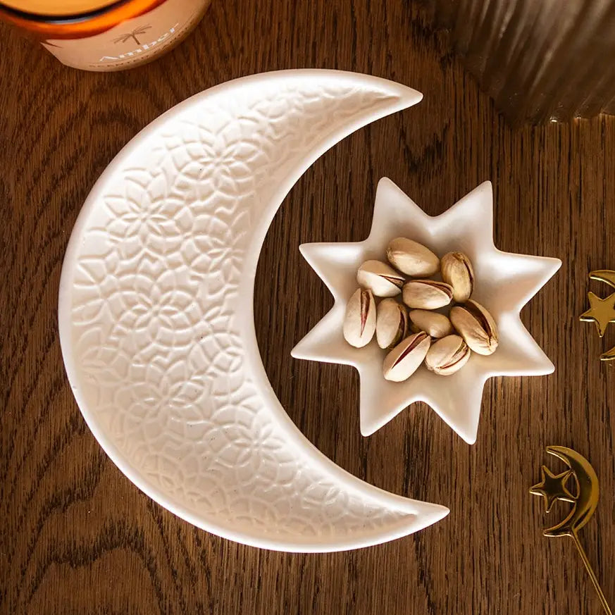 Crescent Moon and Star Trinket Dishes
