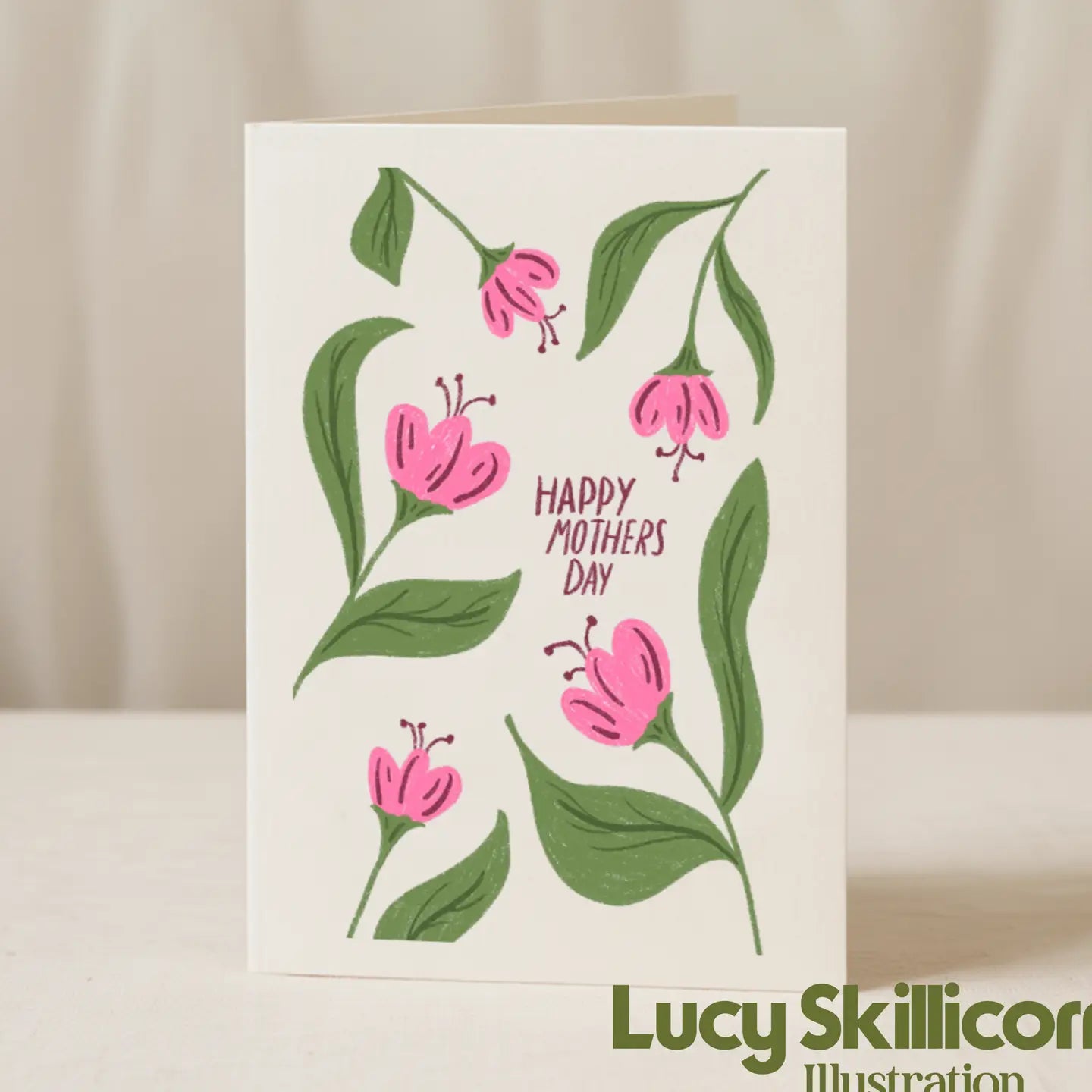 Happy Mother's Day Flowers Card 5x7
