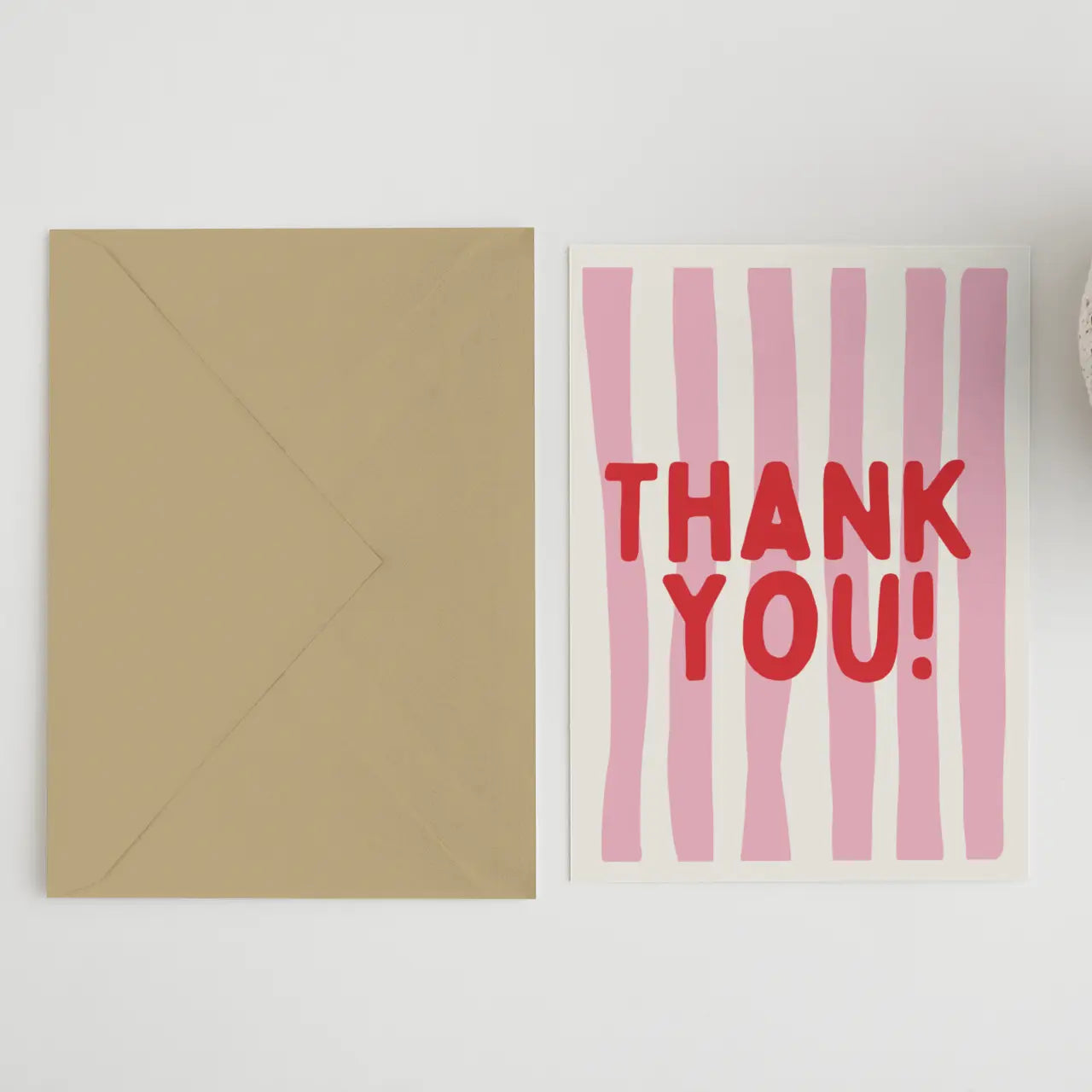 Striped Thank You Card 5x7