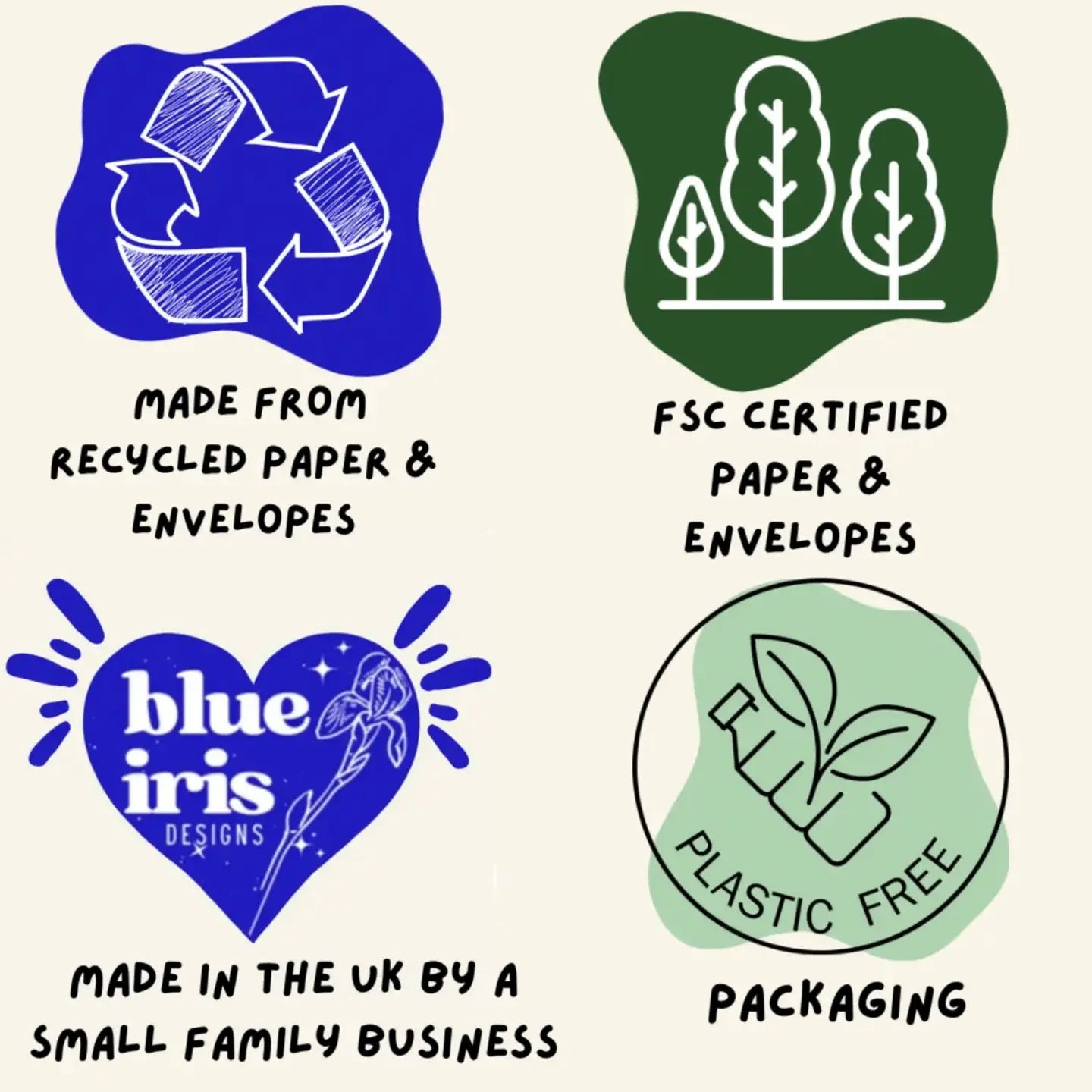 Striped Thank You Card 5x7