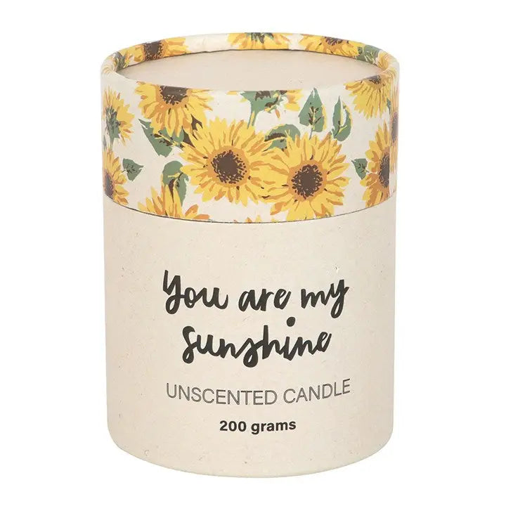 You are my Sunshine Candle with 3D Sunflower